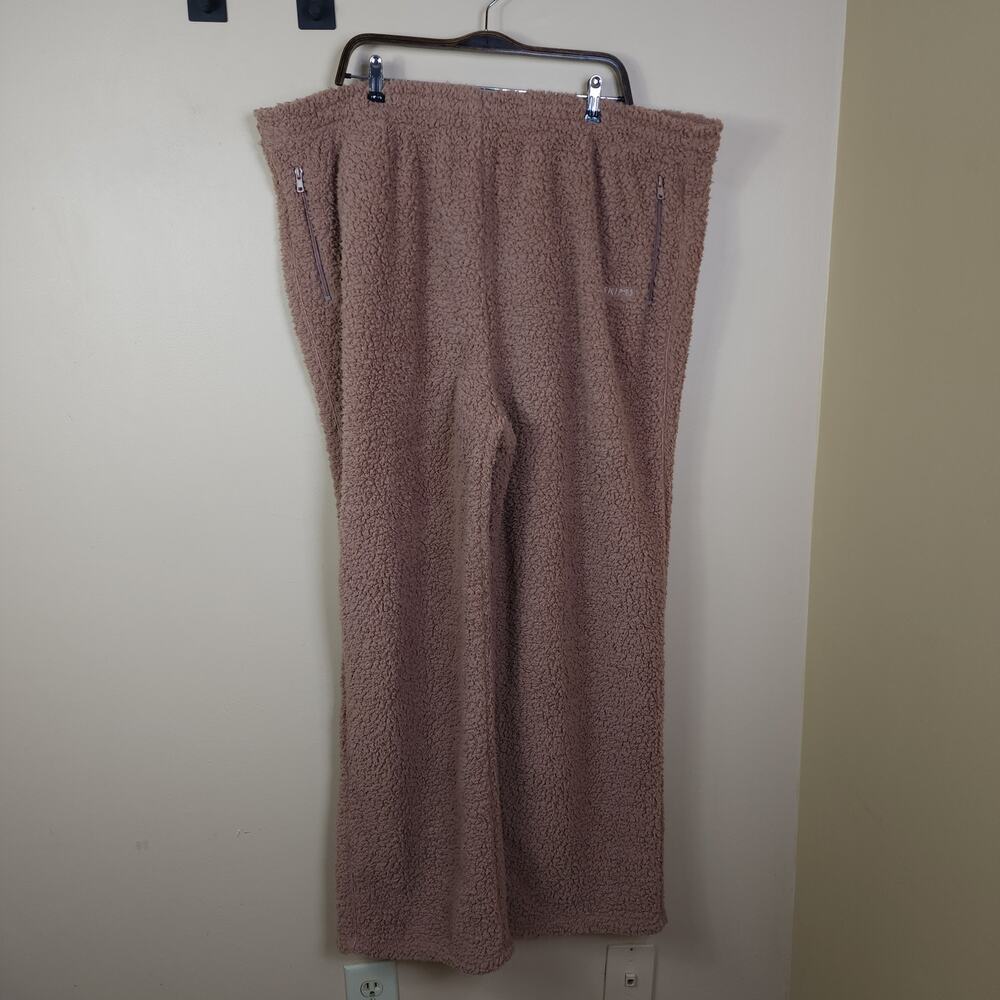 Skims Teddy High Pile Fleece Pants In Tiger's Eye Size 4X